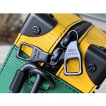 𝐋𝐎𝐔𝐈𝐒𝐕𝐔𝐈𝐓𝐓𝐎𝐍 M44840 Green Pink Mini Soft Trunk Handbag